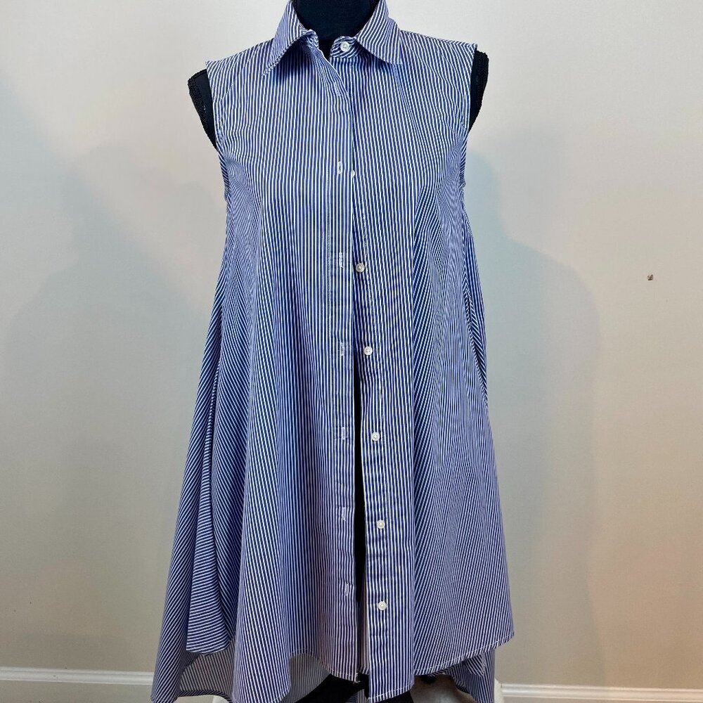 Moon Orchid Stripe High low Dress Size S
